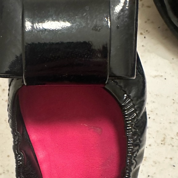 Miu Miu Glossy Black Flats with Pink Interior - Picture 6 of 6